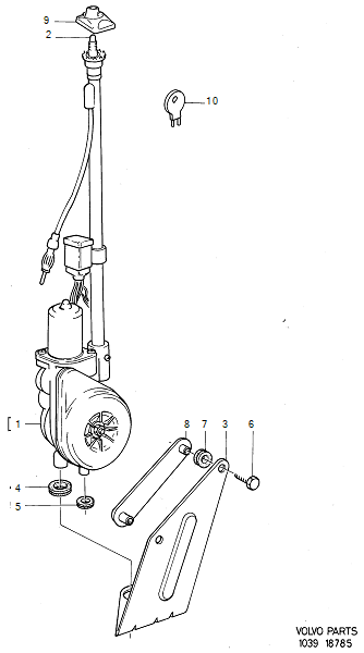 Antena sterowana elektrycznie, VOLVO-GR-18785