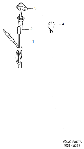 Antenna, manual, VOLVO-GR-18797