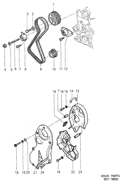 Belt drive, VOLVO-GR-18593