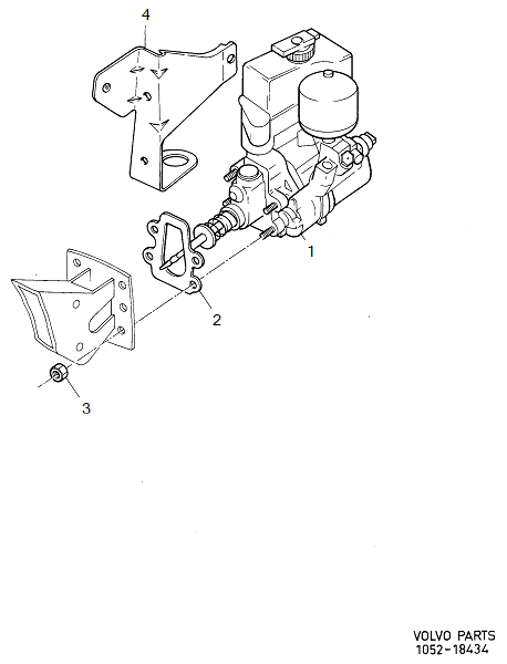 Brake, complete assembly, ABS. -1992, VOLVO-GR-18434