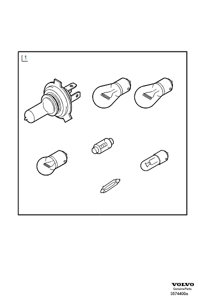 Bulb kit, VOLVO-GR-74400