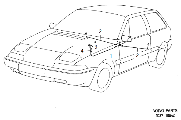 Wiring harness, SRS, VOLVO-GR-18642