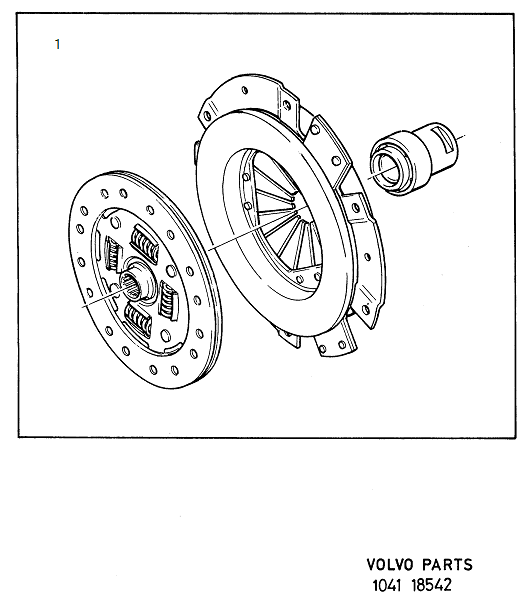 Clutch, repair kits, VOLVO-GR-18542