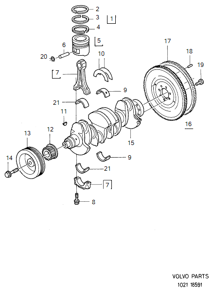 Mechanizm korbowy, VOLVO-GR-18591