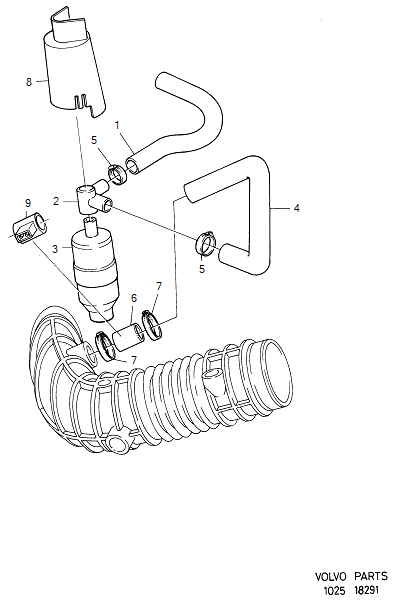 Wentylacja skrzyni korbowej, odma, VOLVO-GR-18291
