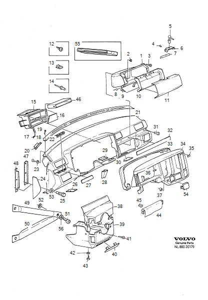Deska rozdzielcza, VOLVO-GR-20179