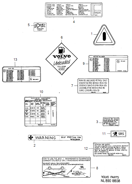Naklejki, VOLVO-GR-18838