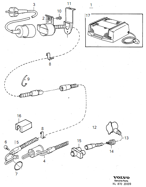 Electric engine heater, VOLVO-GR-20009