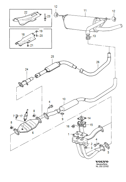 Exhaust system, VOLVO-GR-20160