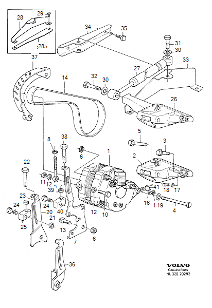 generator (ac), with mounting parts