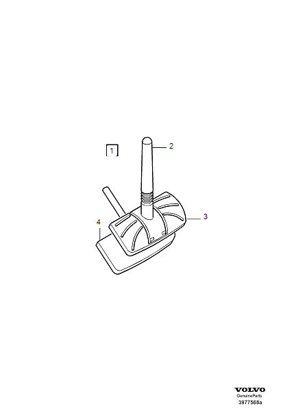 glassmounted phone antenna, accessory, (EU)