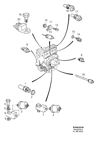 sender, motor and related parts